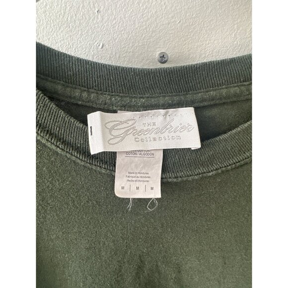The Greenbrier Collection Long-Sleeve Green Cotton Unisex Shirt M - Picture 2 of 3
